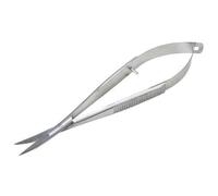 SANDBRSOS Cuticle Scissors Extra Fine Curved Professional Precise Pointed Tip Grooming kit for Eyebrow, Eyelash, Trim Nail and Dry Skin 12cm