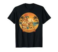 Sandcastle and Chill Funny Beach Rooster T-Shirt
