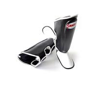 Sandee Authentic Black & White Synthetic Leather Boot Shinguard-JNR