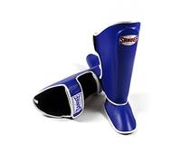 Sandee Authentic Blue & White Leather Boot Shinguard-L