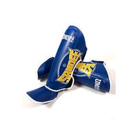 Sandee Cool-Tec Blue, Yellow & White Synthetic Leather Boot Shinguard-JUNIOR