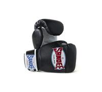 Sandee Kids Boxing Gloves Authentic Muay Thai Synthetic Leather Black & White