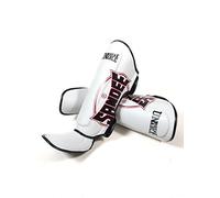 Sandee Kids Shin Guards Muay Thai Boxing Cool-Tec Leather - White