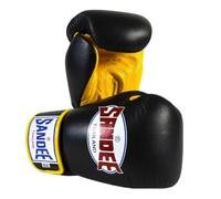 Sandee Leather Authentic Boxing Gloves Black/Yellow
