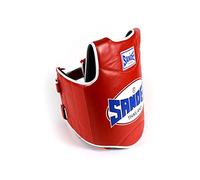 Sandee Synthetic Leather Authentic Body Shield Red & White XS