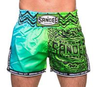Sandee Warrior Muay Thai Shorts Green/Blue