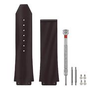 SANDEIN 25mm Watch Band Compatible with Hublot Big Bang, Soft Silicone Rubber Replacement Wrist Strap for Hublot Big Bang Watch Straps, Brown Stripe