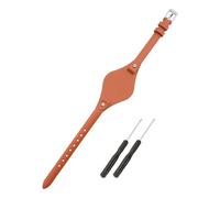 SANDEIN Fossil Compatible Watch Strap 8mm Soft Leather Replacement Strap for Fossil ES3077, ES3148, ES3262 and ES4119, ES4176 Series, Brown + Silver Buckle, 8 mm, Classic