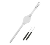 SANDEIN Watch Band Compatible with Fossil, Women 8mm Soft Leather Replacement Wrist Strap for Fossil ES3077 ES3148 ES3262 and ES4119 ES4176 Series Watch Straps (White + Silver Buckle)