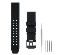 SANDEIN Watch Band Compatible with Luminox, 23mm Soft Rubber Silicone Replacement Wrist Strap for Luminox 3050 8800 and 3950 Series Watch, Black