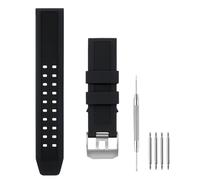 SANDEIN Watch Band Compatible with Luminox, 23mm Soft Rubber Silicone Replacement Wrist Strap for Luminox 3050 8800 and 3950 Series Watch, Black