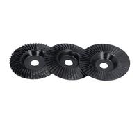 Sander Wood Carving Discs Set 3 Piece Wood Grinding Wheel Black Grinding Shape Disc Angle Grinder 100mm Diameter 16mm Inner Diameter Flat Bevel, Default