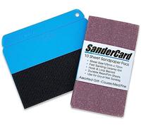SanderCard Pro Ultra-Thin Hand Sander with Unique Sanding Action | Sanding Tool for Detail Sanding | Plus -10 Sheet Sandpaper Pack | Fits Standard 70mm x 125mm Sanding Block Sheets