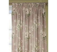 Sanderson Adele Chenille Pencil Pleat Curtains Pink Mix