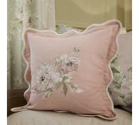 Sanderson Adele Floral Embroidered Cushion in Light Pink | Size: 45 cm x 45 cm Sanderson Light Pink 45 cm x 45 cm