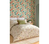 Sanderson Aril's Garden Super Kingsize Duvet Cover Set, Olive & Mulberry