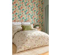 'Arils Garden' Cotton Duvet Cover Set Sanderson Olive Single