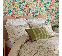 Sanderson Aril's Garden Super Kingsize Duvet Cover Set, Olive & Mulberry