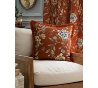 Sanderson Chenille Porcelain Garden Cushion Brown Mix