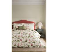 Sanderson 'chestnut Tree' Cotton Duvet Cover Set In Cream Cream King