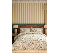 Sanderson 'Clementine' Cotton Duvet Cover Set in Beige | Size: King Sanderson Beige King