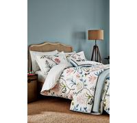 Sanderson 'Clementine' Cotton Duvet Cover Set in Duck Egg Blue | Size: King