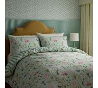 Sanderson Clementine Single Duvet Cover SET, Raspberry/Sea Breeze
