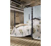 Sanderson 'Cupids Beau' Cotton Sateen Duvet Cover Set in White | Size: King