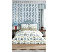 Sanderson Enys Garden Duvet Cover Set Single Indigo & Primrose