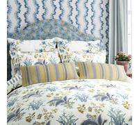 Sanderson Enys Garden Double Duvet Cover Set, Indigo & Primrose