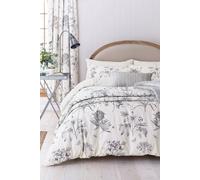 Sanderson 'Etchings & Roses' Duvet Cover Set in Ivory | Size: Double