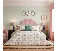 Sanderson for National Trust Catherinae Duvet Cover Set Single Fuschia