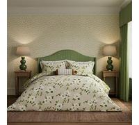 Sanderson x National Trust Poets Rose Kingsize Duvet Cover SET, Linen
