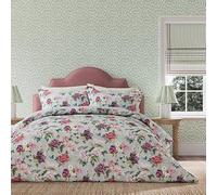 Sanderson for National Trust Summer Peony Duvet Cover Set Double Vinyard Rose