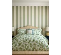 Sanderson 'Hedra' Cotton Duvet Cover Set in Green | Size: King Sanderson Green King
