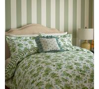 Sanderson 'Hedra' Cotton Duvet Cover Set in Green | Size: Single Sanderson Green Single
