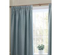 Sanderson Hutton Jacquard Pencil Pleat Curtains Blue Mix