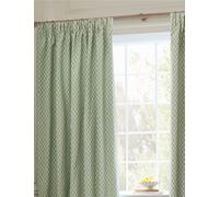 Sanderson Hutton Jacquard Pencil Pleat Curtains Green Mix