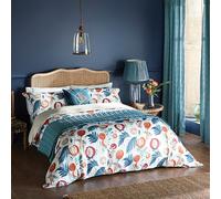 Sanderson Jackfruit Duvet Cover Set Indigo & Papaya