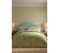 Sanderson 'Nectar Fields' Cotton Duvet Cover Set in Green | Size: Single Sanderson Green Single