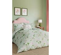 Sanderson 'Oleander' Cotton Duvet Cover Set in Blue | Size: Super King Sanderson Blue Super King