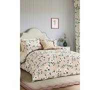 'Poets Rose' Cotton Duvet Cover Set Sanderson Pink Super King