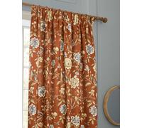 Sanderson Porcelain Garden Chenille Curtains Brown Mix