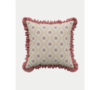 Sanderson Pure Cotton Poets Rose Embroidered Cushion Pink