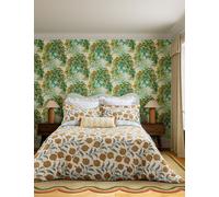 Sanderson Pure Cotton Sateen Anaar Bedding Set Cream Mix