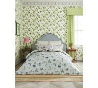 Sanderson Pure Cotton Woodland Chorus Bedding Set Blue Mix