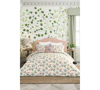 Sanderson 'Rubus' Cotton Sateen Duvet Cover Set in Raspberry | Size: Single Sanderson Raspberry Single