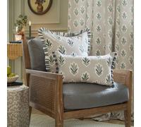 Sanderson Sessile Leaf Printed Cushion In Light Blue Light Blue 30cm x 50cm