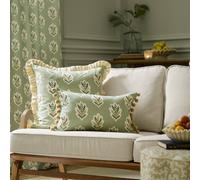 Sanderson Sessile Leaf Printed Cushion In Light Green Light Green 30cm x 50cm