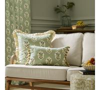 Sanderson Sessile Leaf Printed Cushion in Light Green | Size: 30 cm x 50 cm Sanderson Light Green 30 cm x 50 cm